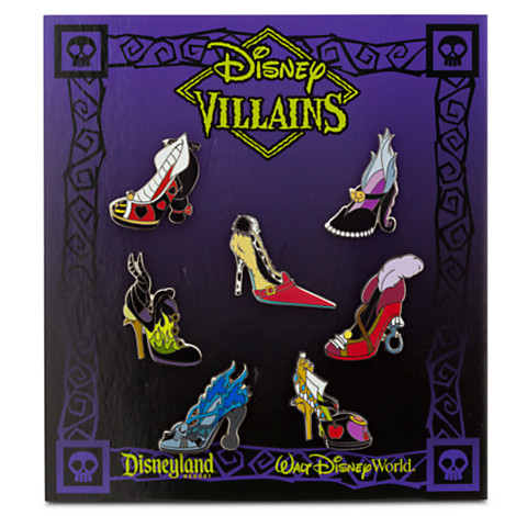 Disney Villains Designer Shoe Pin Set