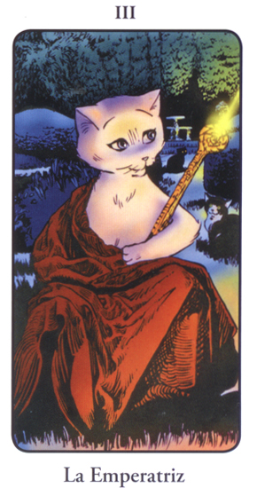 卡通猫塔罗牌